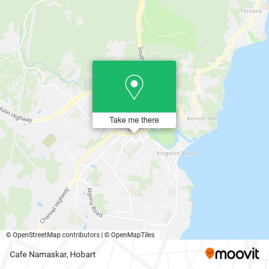 Mapa Cafe Namaskar