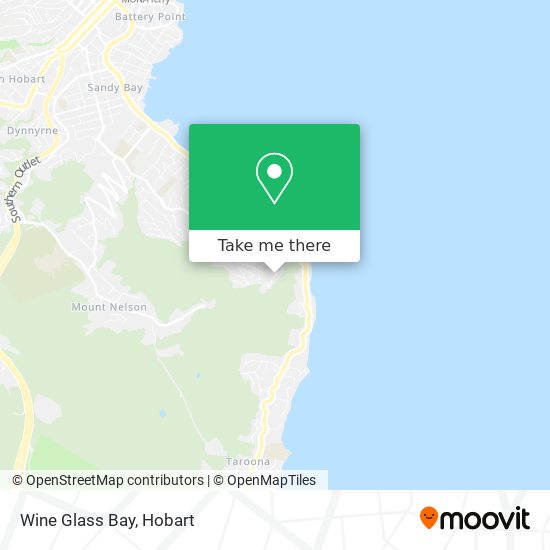 Wine Glass Bay map