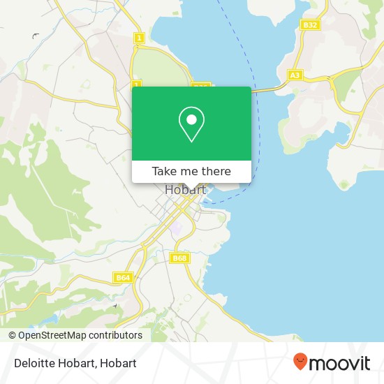 Deloitte Hobart map