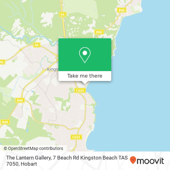 The Lantern Gallery, 7 Beach Rd Kingston Beach TAS 7050 map
