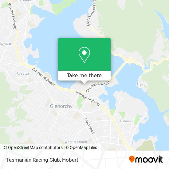 Tasmanian Racing Club map