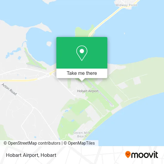 Hobart Airport map