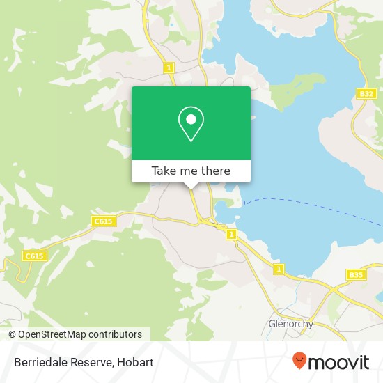 Mapa Berriedale Reserve