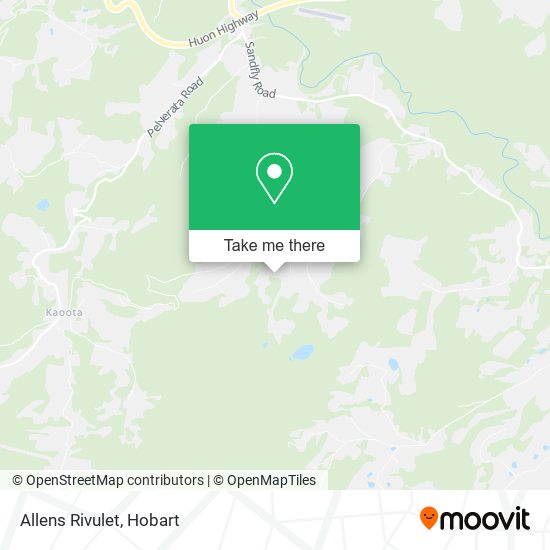 Allens Rivulet map