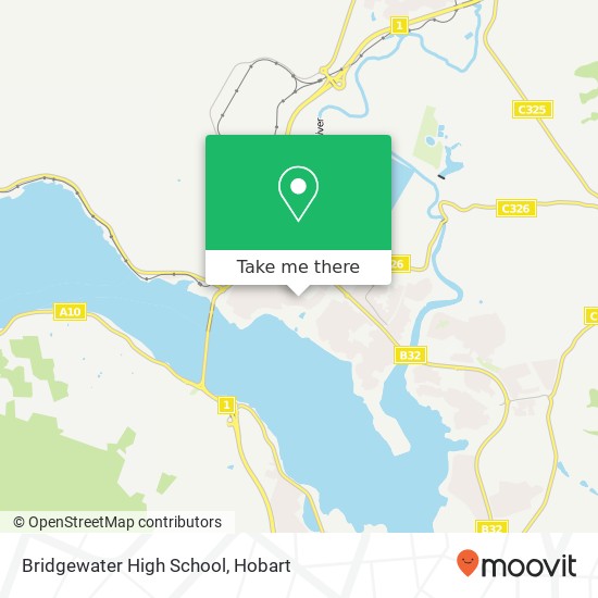 Mapa Bridgewater High School