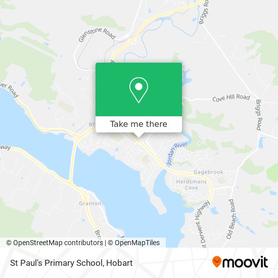 St Paul's Primary School map