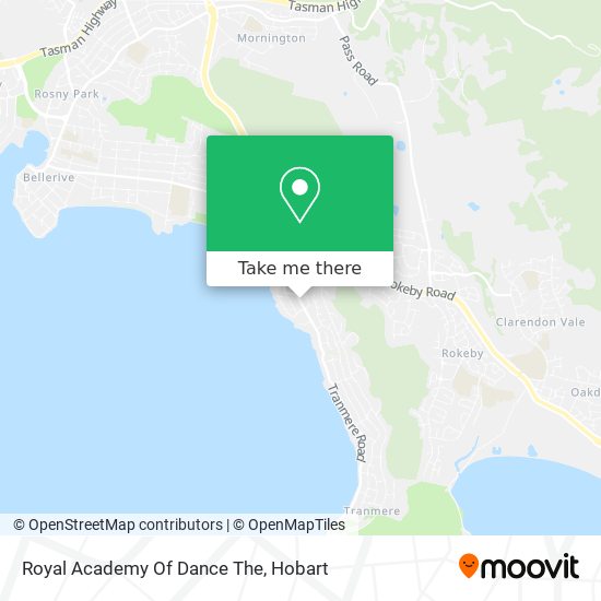 Royal Academy Of Dance The map