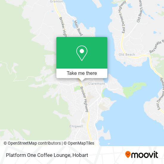 Platform One Coffee Lounge map