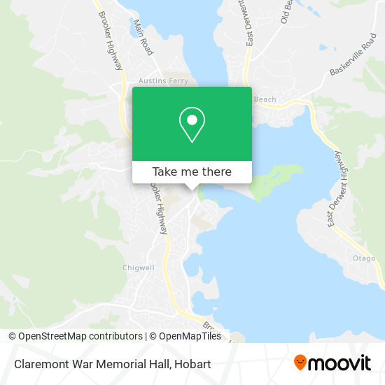 Mapa Claremont War Memorial Hall