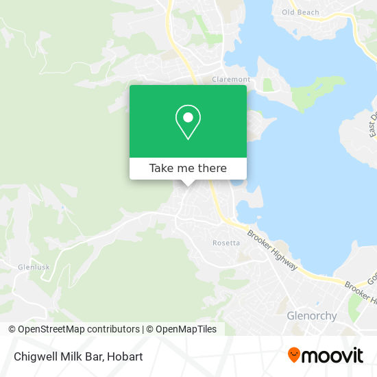 Mapa Chigwell Milk Bar