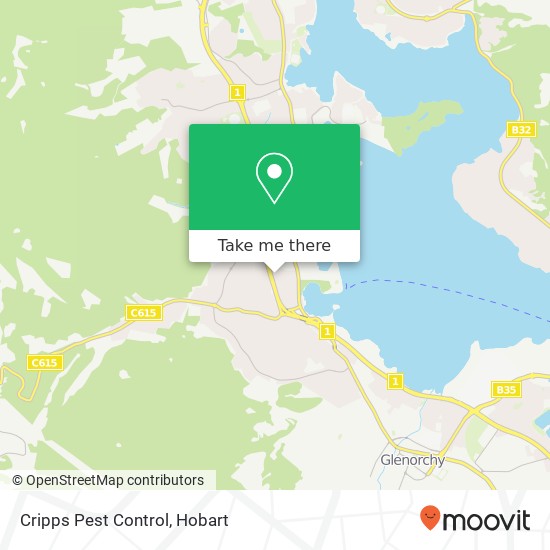 Mapa Cripps Pest Control