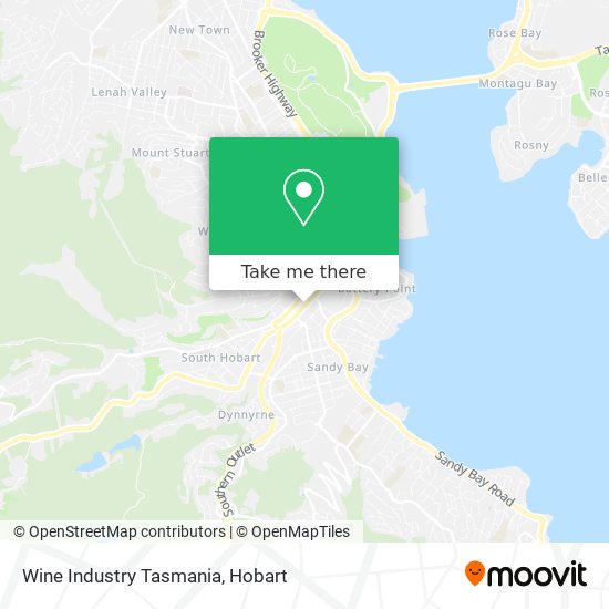 Wine Industry Tasmania map