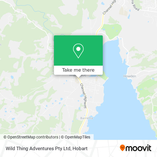 Wild Thing Adventures Pty Ltd map
