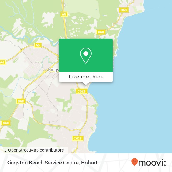 Kingston Beach Service Centre map