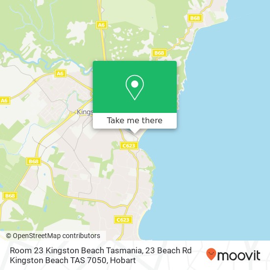 Room 23 Kingston Beach Tasmania, 23 Beach Rd Kingston Beach TAS 7050 map