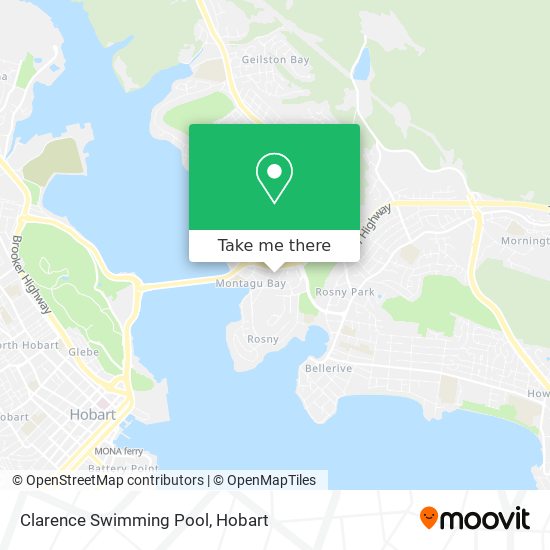 Clarence Swimming Pool map