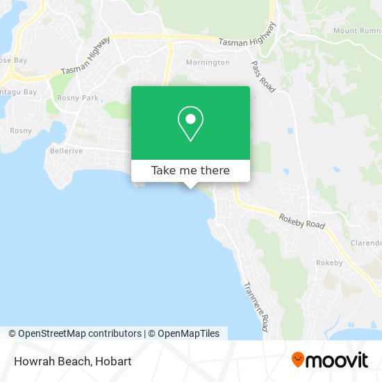 Mapa Howrah Beach