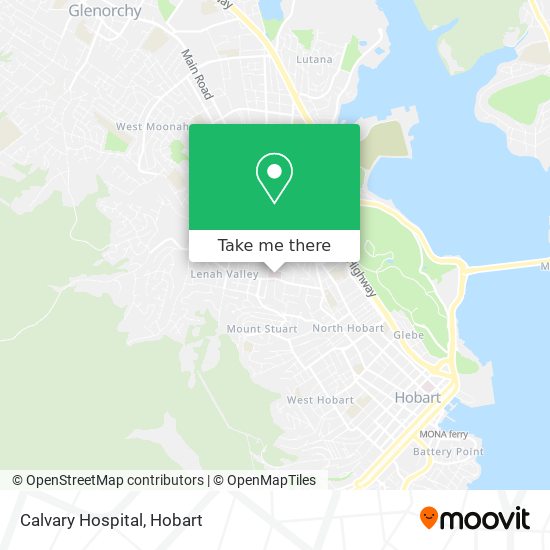 Calvary Hospital map