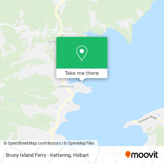 Bruny Island Ferry - Kettering map