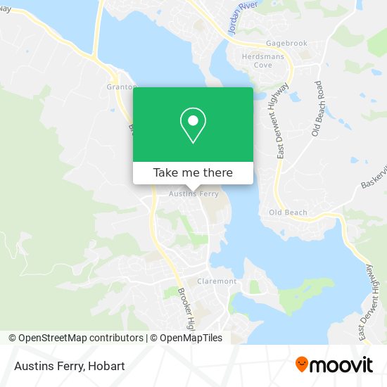 Austins Ferry map