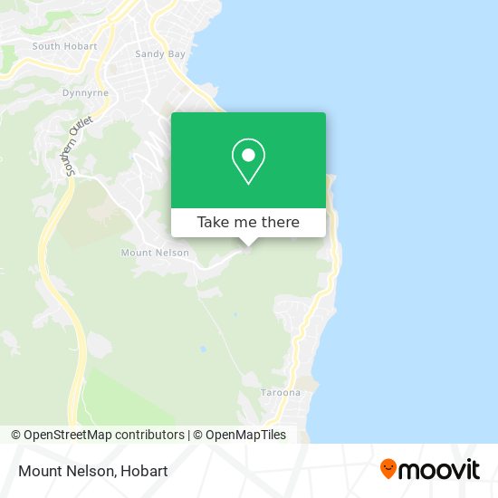 Mount Nelson map