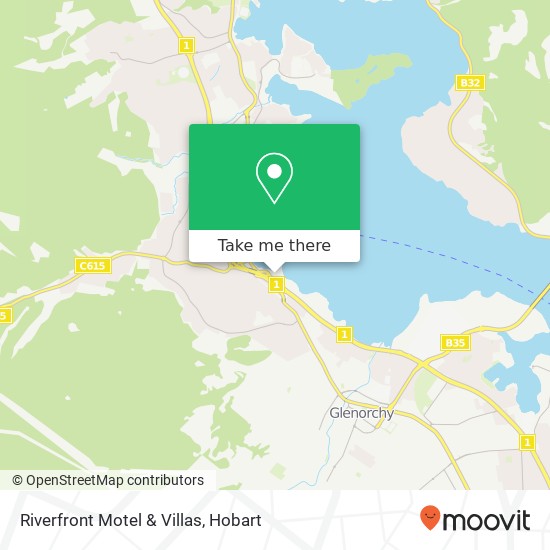 Mapa Riverfront Motel & Villas