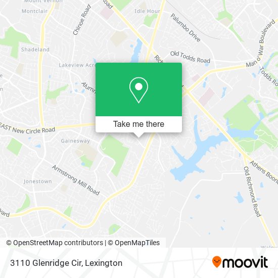 Mapa de 3110 Glenridge Cir