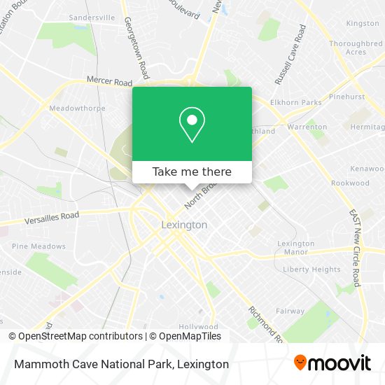 Mapa de Mammoth Cave National Park
