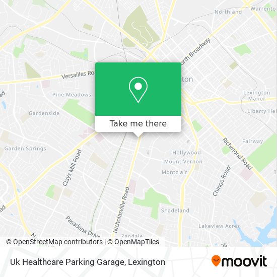 Mapa de Uk Healthcare Parking Garage