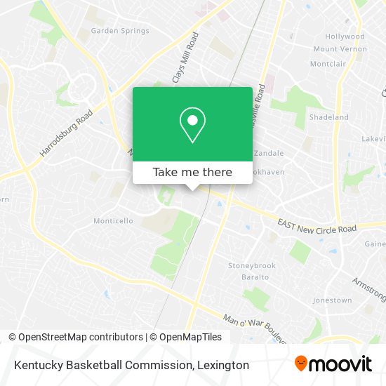 Mapa de Kentucky Basketball Commission