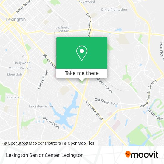 Mapa de Lexington Senior Center