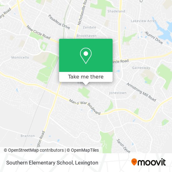 Southern Elementary School map
