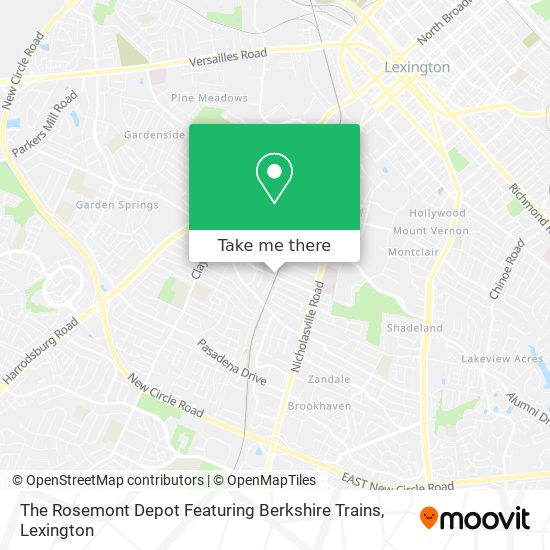 The Rosemont Depot Featuring Berkshire Trains map