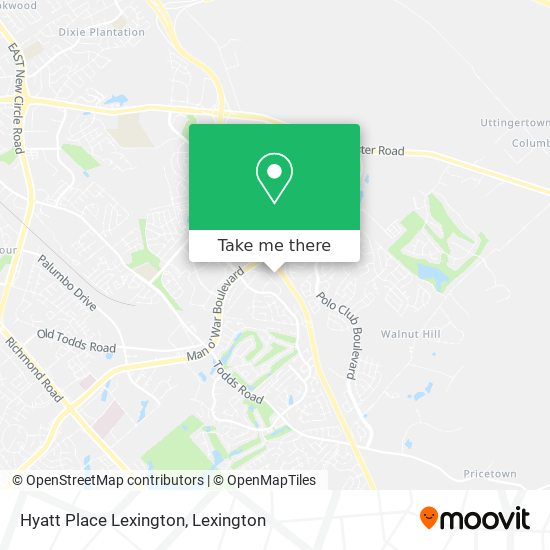 Hyatt Place Lexington map