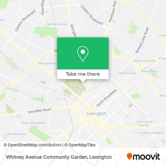 Whitney Avenue Community Garden map