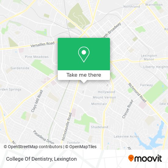 College Of Dentistry map