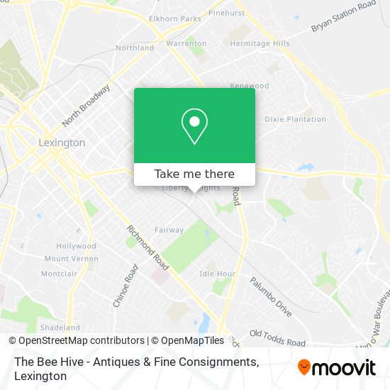 The Bee Hive - Antiques & Fine Consignments map