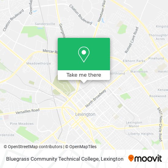 Bluegrass Community Technical College map