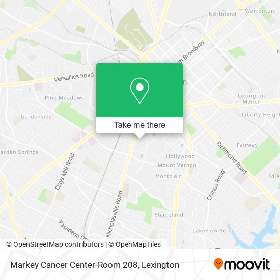 Markey Cancer Center-Room 208 map