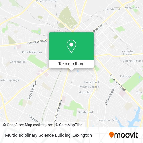 Mapa de Multidisciplinary Science Building