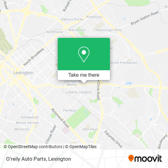 Mapa de O'reily Auto Parts