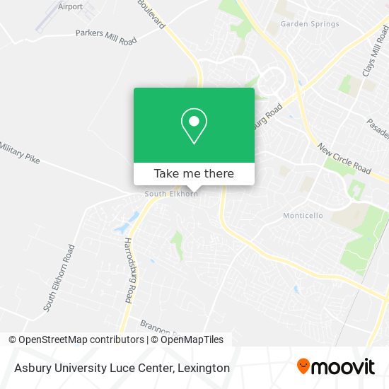 Mapa de Asbury University Luce Center
