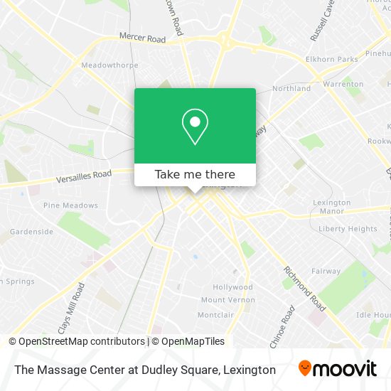 Mapa de The Massage Center at Dudley Square