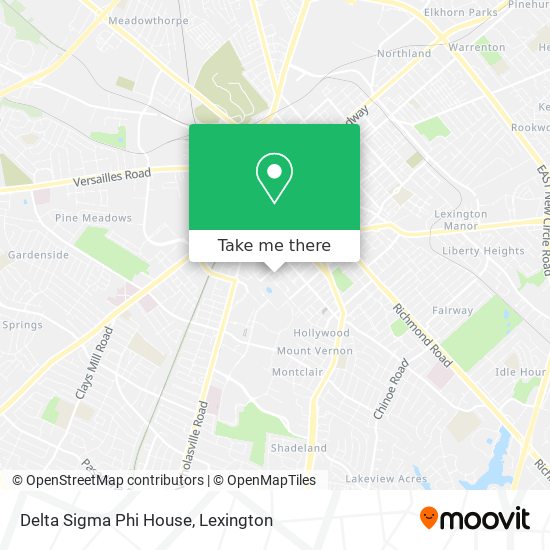 Delta Sigma Phi House map