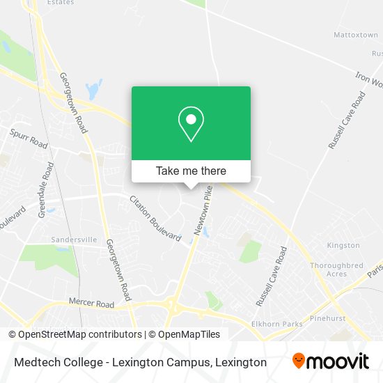 Mapa de Medtech College - Lexington Campus