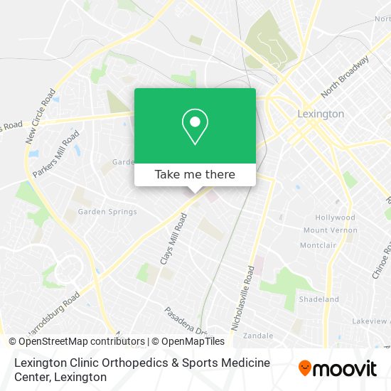 Mapa de Lexington Clinic Orthopedics & Sports Medicine Center