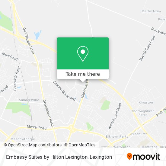 Embassy Suites by Hilton Lexington map