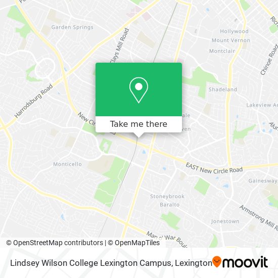 Lindsey Wilson College Lexington Campus map