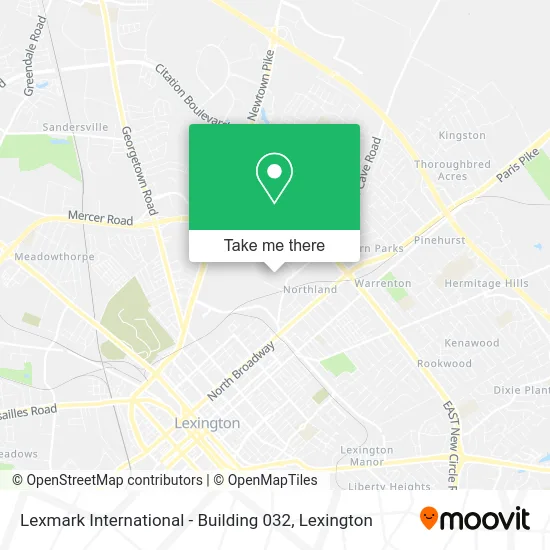 Lexmark International - Building 032 map
