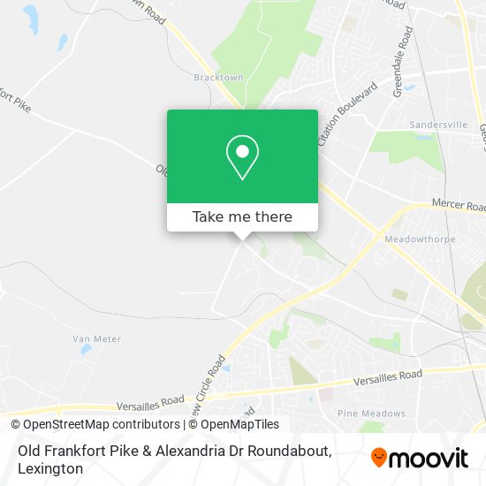 Mapa de Old Frankfort Pike & Alexandria Dr Roundabout